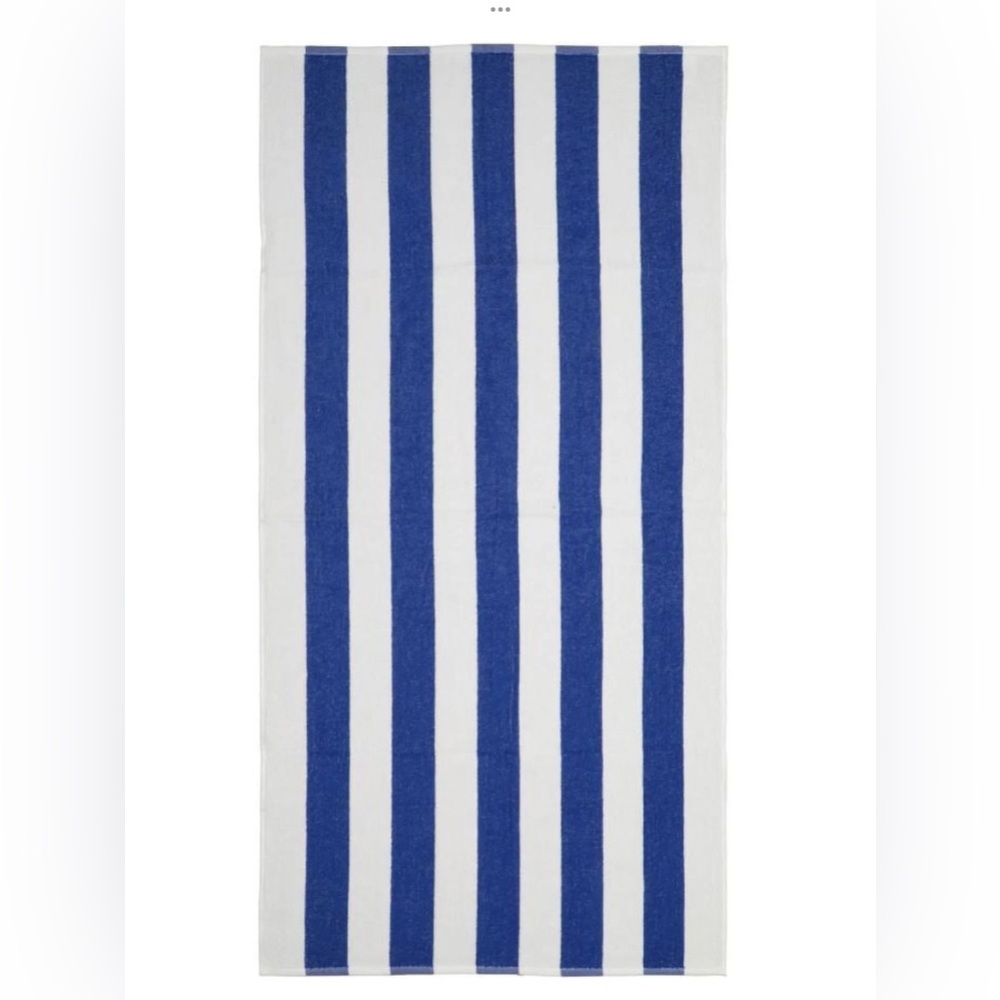 Maya Island Cabana Stripe Cotton Beach Towel Terry Velour